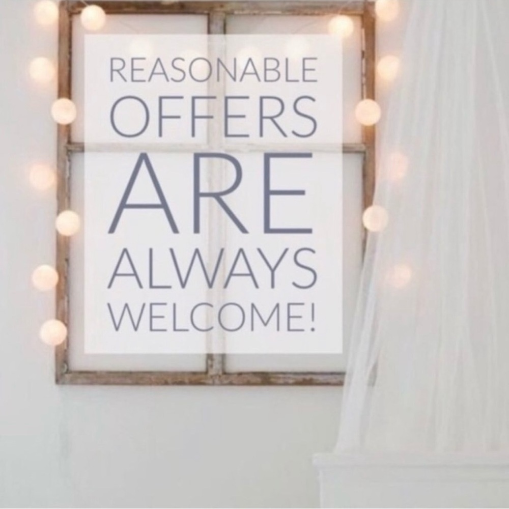 Reasonable Offers Welcpme